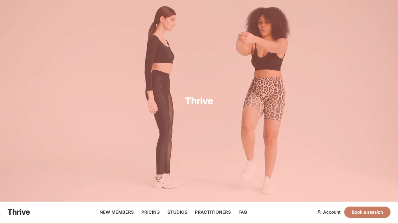 Loading preview of Thrive — Wellness & Movement Studio Template